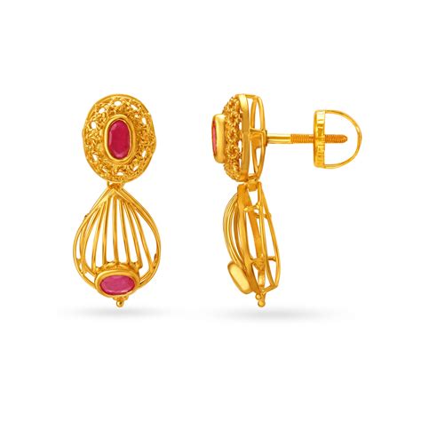 Irresistible Ruby Drop Earrings