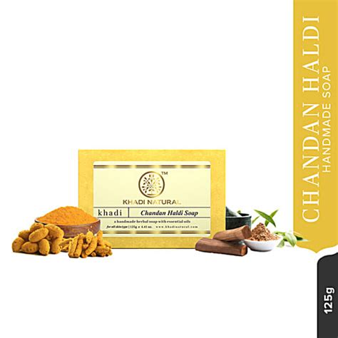 Buy Khadi Natural Soap Chandan Haldi 125 Gm Online At Best Price of Rs ...