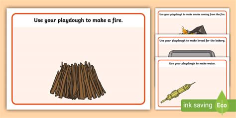 The Great Fire of London Modelling Dough Mats (teacher made)