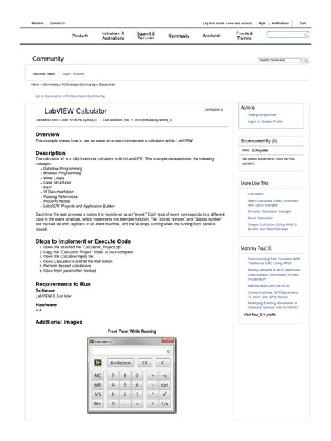 Image result for LabVIEW Calculator