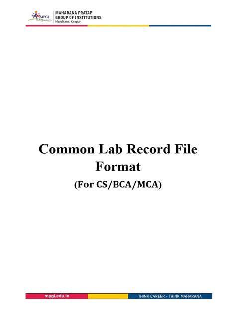 Computer Lab Record Format 的图像结果