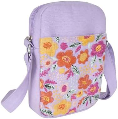 Buy SKAPADORO Canvas Mobile Cross Body Sling Bag for Girls Women,100% ...