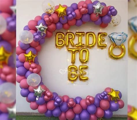 Pink Purple Bride To Be Decoration For Surprise Bachelor Party