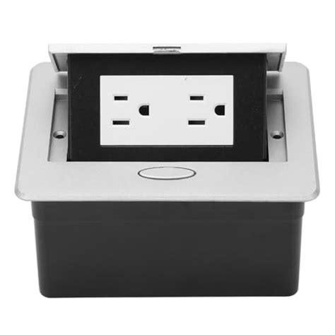Recessed Hidden Countertop Socket 2 Outlets Pop Up Floor Electrical ...