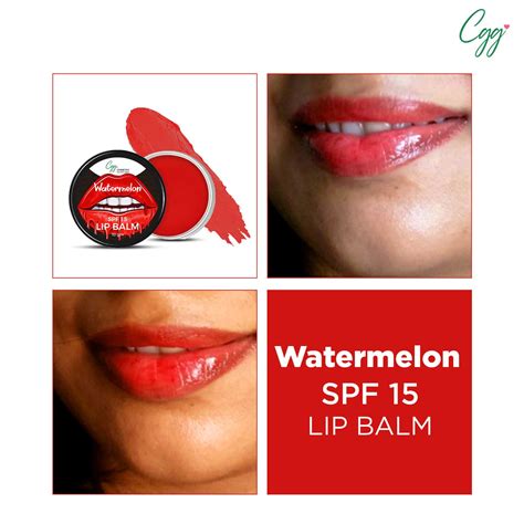 Buy CGG COSMETICS WATERMELON LIP BALM|SPF15|SOFT & NATURAL PINK LIPS ...