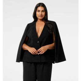 Jane Curve Cape Blazer