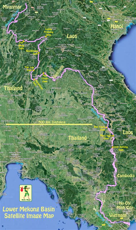 Lower Mekong Map Mekong Dam Monitor Annual Report: 2023 2024