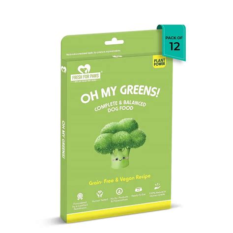 Fresh For Paws Oh My Green Wet Dog Food - All Breed Adult | Zigly