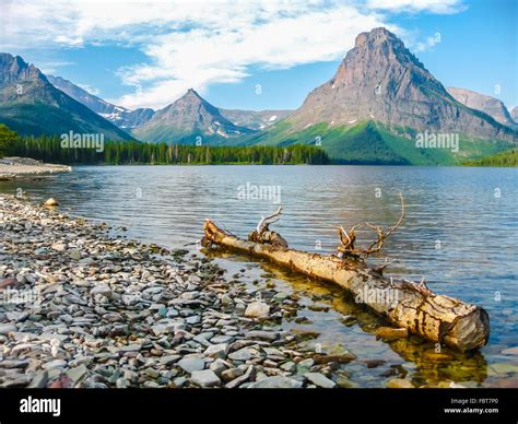 Two Medicine Lake Montana Stock Photo - Alamy