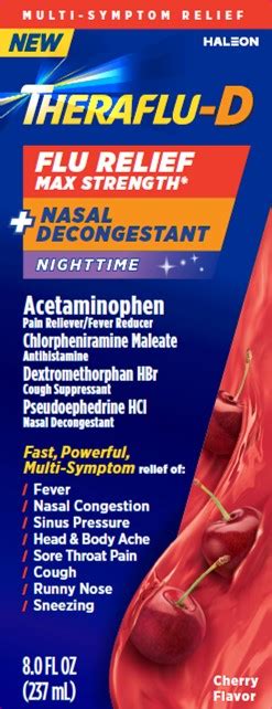 DailyMed - THERAFLU-D FLU RELIEF MAX STRENGTH PLUS NASAL DECONGESTANT ...