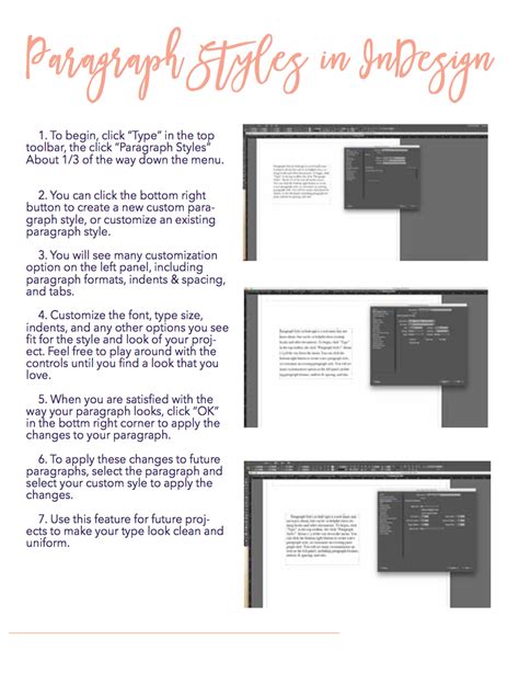 Image result for Paragraph Styles InDesign