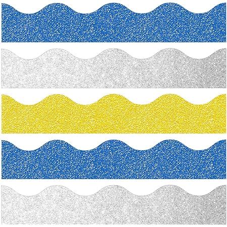 55.8 Feet Bulletin Board Border Shine Scalloped | Ubuy India