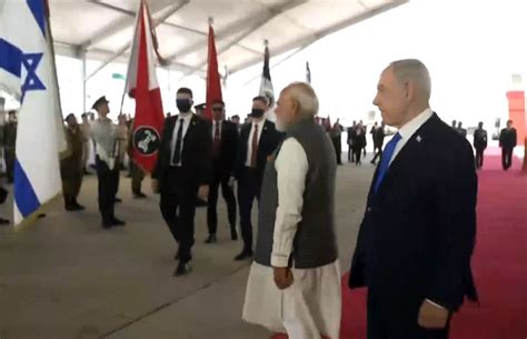 PM Modi receives Guard of Honour during State visit to Israel