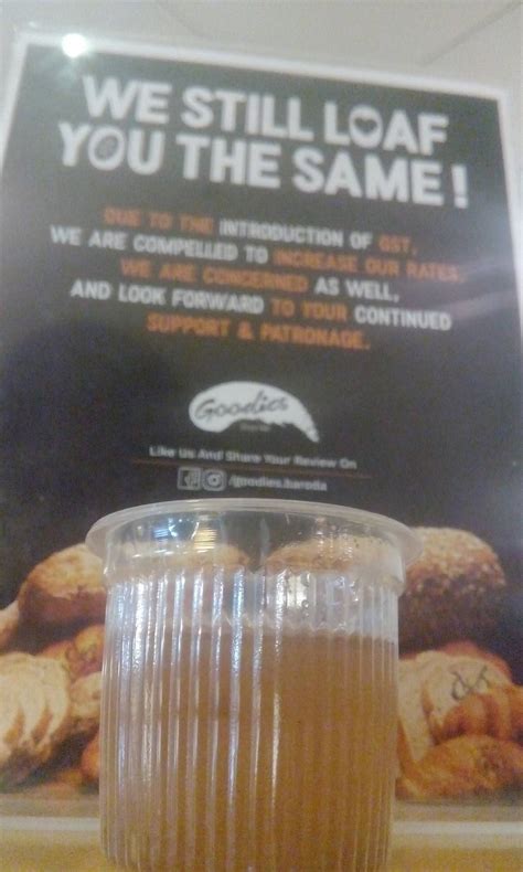 Menu at The Goodies Cafeteria, Vadodara, 855M+8MP