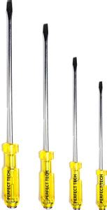 PERFECT TECH Striking Screw Driver Set 4 Pcs (Flate) | 6,8,10,12 Inch ...