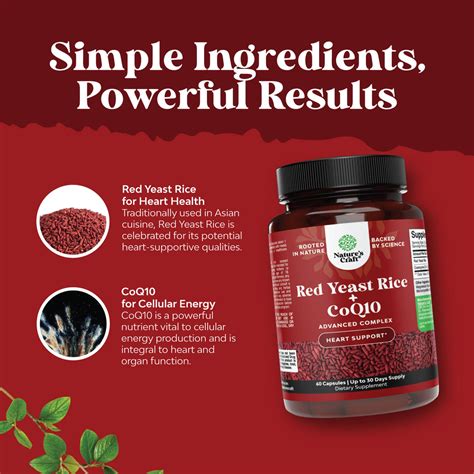 Red Yeast Rice + CoQ10 1200mg per serving – Nature's Craft