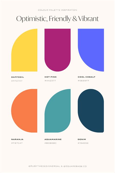 Five Vibrant and Bright Colour Palettes for your Brand or Squarespace ...