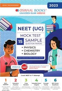 Oswaal Neet (Ug) Mock Test 15 Sample Question Papers Physics, Chemistry ...