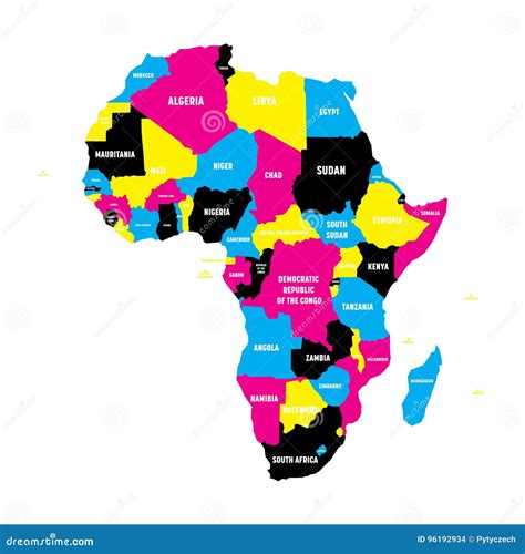 Africa Color Map