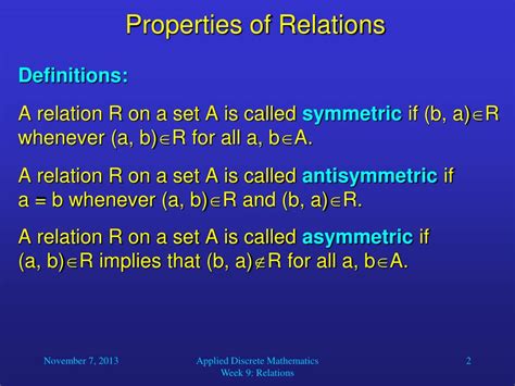 Image result for Relation Properties