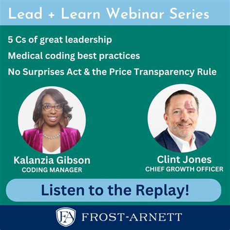 Frost-Arnett Company on LinkedIn: #!CYMI Yet another fantastic Lead ...