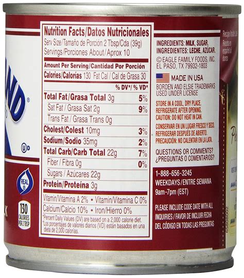 Unsweetened Condensed Milk Nutrition Facts | Besto Blog