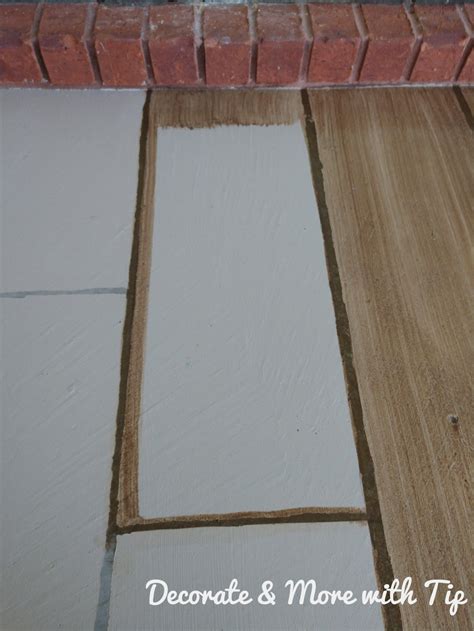 HOW I PAINTED & STAINED MY CONCRETE FLOOR TO LOOK LIKE WOOD ‣ Decorate ...