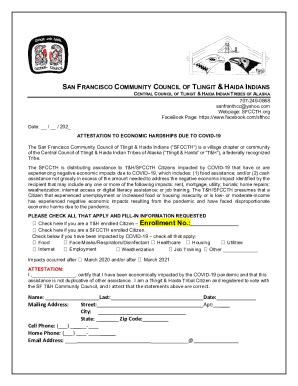 Fillable Online SFCCTH C19 Proj Self Attest Form Revised Fax Email ...