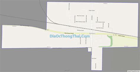 Map of Baldwin village, Illinois - Thong Thai Real