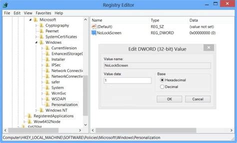 Image result for Disable Lock Screen Win 10