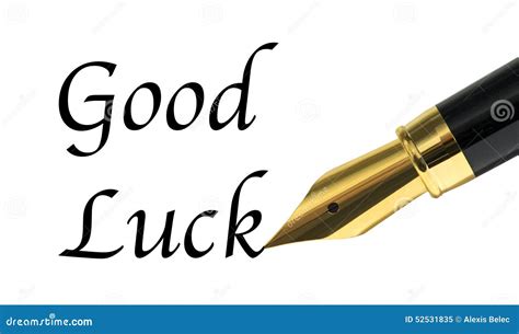 Bonne chance image stock. Image du affaires, formel, objet - 52531835