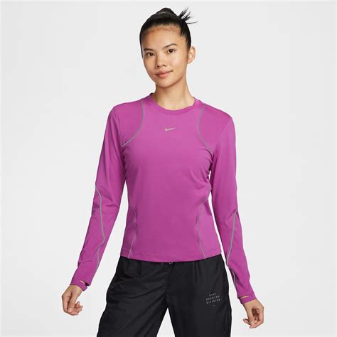 Purple Running Long Sleeve Shirts. Nike SG