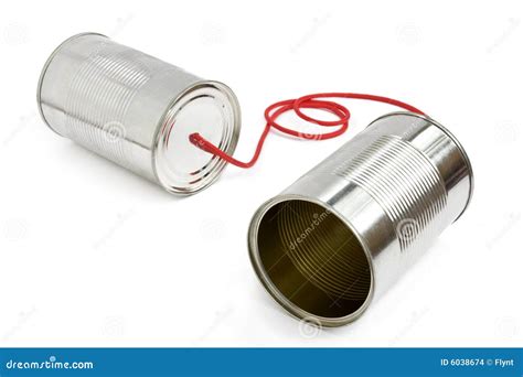 Tin can phone stock photo. Image of cord, fashioned, audio - 6038674