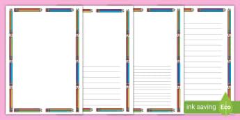 Printable Frames & Borders | Page Border | Fun Writing Paper