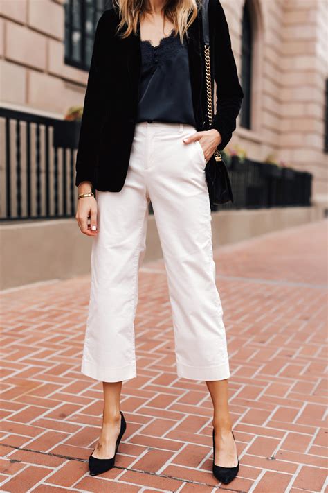 Winter White Corduroy Pants Styled for Work and Weekend - Fashion Jackson