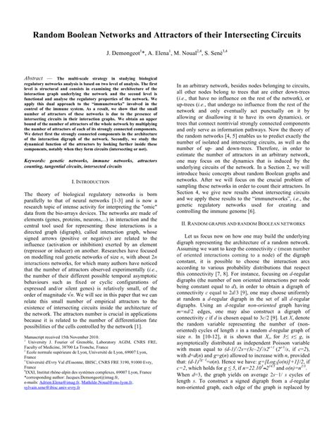 Image result for Random Boolean Networks