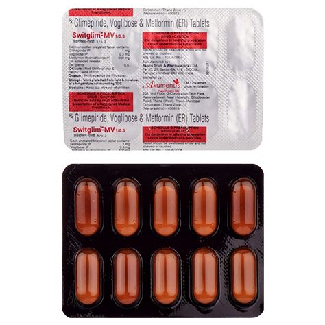 Switglim MV 1/0.3 - Strip of 10 Tablets : Amazon.in: Health & Personal Care
