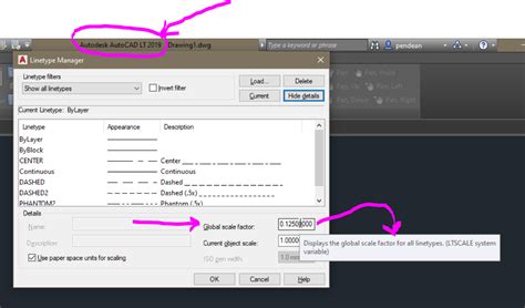 Image result for AutoCAD Linetype Scale