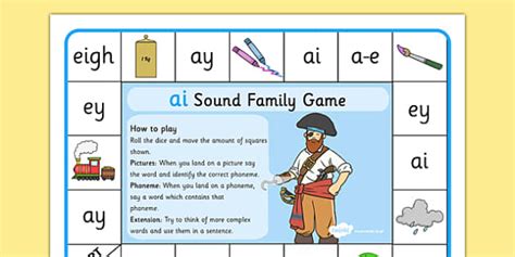 ai Sound Family Game | Phonics Interactive Games - Twinkl