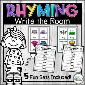 Rhyming Words Write the Room | Rhyming Activity | Literacy Center