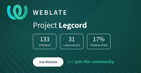 Legcord @ Hosted Weblate