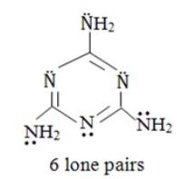 The sum of total number of lone − pairs of electrons and sp3 hybridized ...