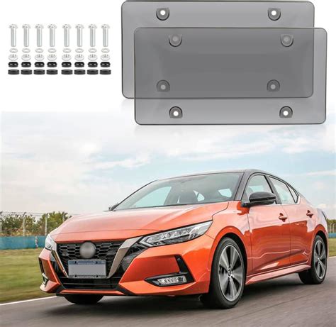MAQIHAN Tinted License Plate Cover - License Plate Protector Front and ...