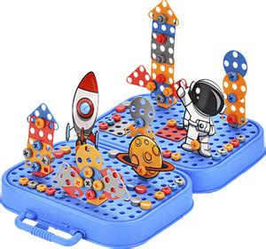 KIDOLOGY Creative toy kids DIY space screw puzzle game box disassembly ...