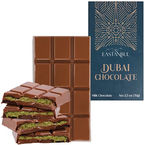 Eastanbul Dubai Chocolate Bar Pistachio, Mini Treat, Viral Candy, 2.5oz - Walmart.com