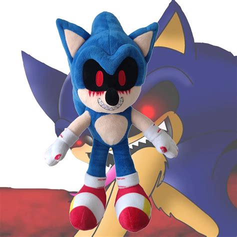 Dark Sonic Stuffed Animal 40cm New Dark Hell Blue Black Shadow
