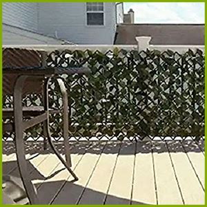 Sofix Artificial Laurel Extendable Trellis Plastic Hedge Garden Fence ...