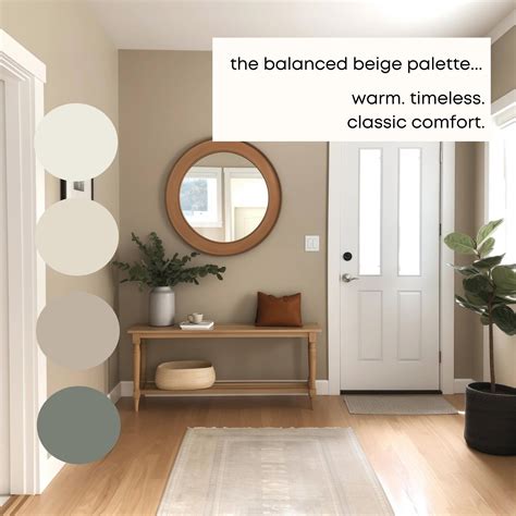 Balanced Beige Sherwin Williams Paint Palette, Modern Neutral Interior ...