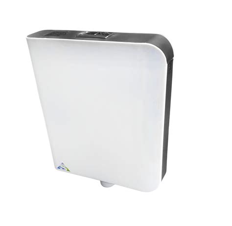 White & Black Wall-Mounted Dual Flush Cistern with Air Freshener – aquieen