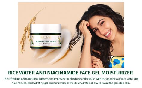 Niacinamide Moisturizer Gel with Rice for Glass Skin- Bio...